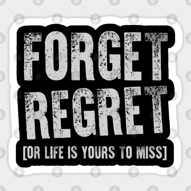 Forget Regret Sticker by KsuAnn